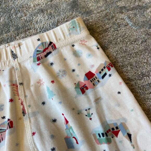 Hanna Andersson Christmas Town Long John Pajamas 90 cm 3T - Picture 10 of 11